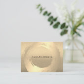 Carte De Visite Gold brossé / Parties scintillant Lux (Debout devant)