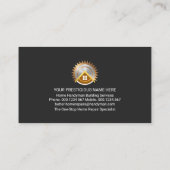 Carte De Visite Gold Building Landcape Handyman Outils (Dos)