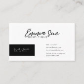 Carte De Visite Gold Cheetah Empreinte de léopard Elegant Ajouter  (Devant)