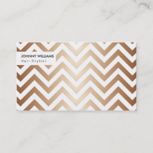 Carte De Visite Gold Chevron
