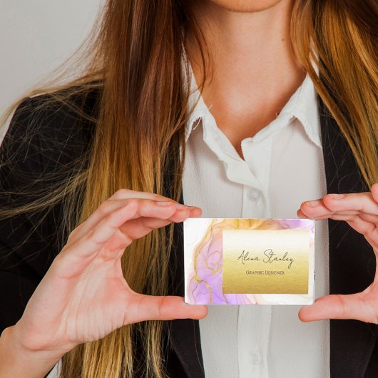 Carte De Visite Gold Chic