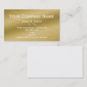 Carte de visite Gold Classy brossé (Devant / Derrière)