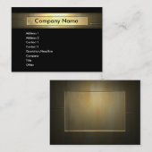 Carte De Visite Gold Company (Devant / Derrière)
