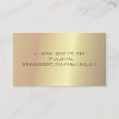 Carte De Visite Gold Confetti Floral Maid Spray Bottle Opal (Dos)