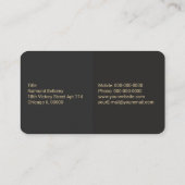 Carte de visite Gold Crown (Dos)