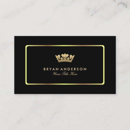 Carte de visite Gold Crown (Devant)