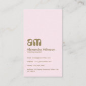 Carte De Visite Gold Crown Minimal Elegant (Dos)