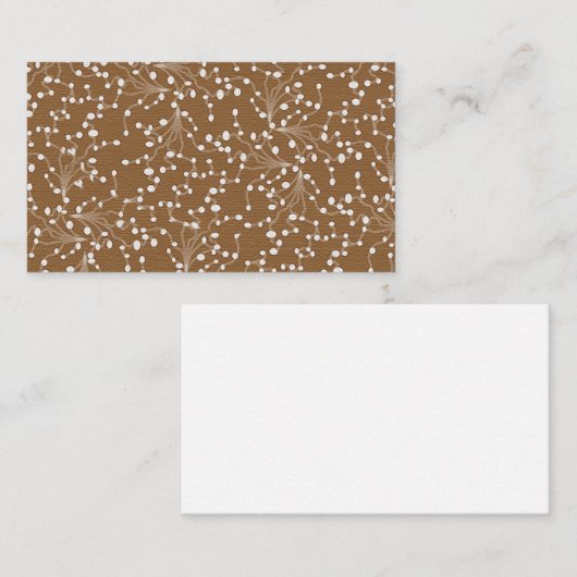 Carte De Visite Gold Damask (Devant / Derrière)