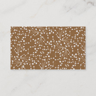 Carte De Visite Gold Damask