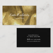 Carte de visite Gold écrasé | minimaliste (Devant / Derrière)