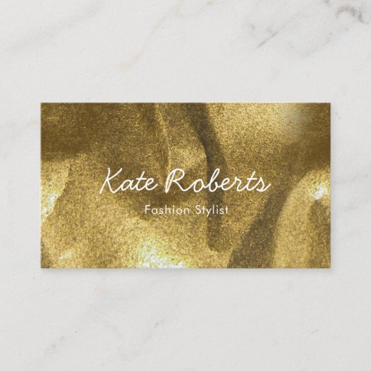 Carte de visite Gold écrasé | minimaliste (Devant)