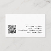 Carte De Visite Gold Elegance2 Church Pastor Classy (Dos)