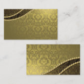 Carte de visite Gold Elegant (Devant / Derrière)