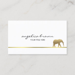 Carte de visite Gold Elephant