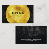 Carte De Visite Gold Embellish II | Noir (Devant / Derrière)