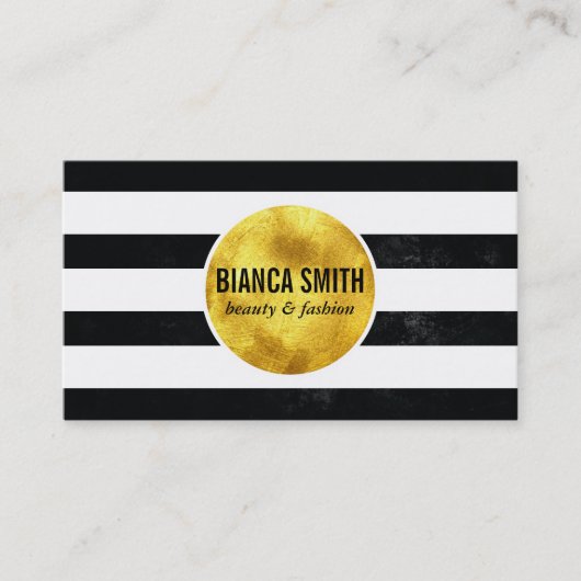 Carte De Visite Gold Embellish | Tracées (Devant)