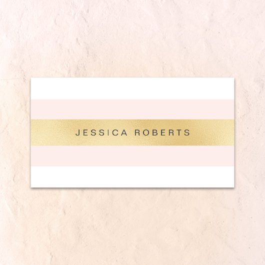 Carte de visite Gold et rose Girls