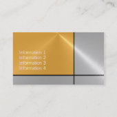 Carte De Visite Gold et Silver Luxury Metallic (Dos)