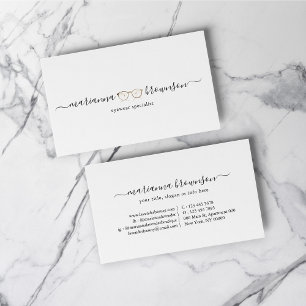 Carte De Visite Gold Eye wear Glaces