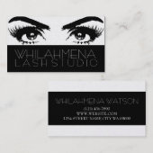 Carte de visite Gold Eyelash Extensions Studio (Devant / Derrière)