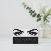 Carte de visite Gold Eyelash Extensions Studio (Debout devant)