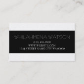 Carte de visite Gold Eyelash Extensions Studio (Dos)