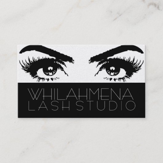 Carte de visite Gold Eyelash Extensions Studio (Devant)