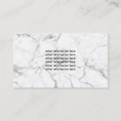 Carte De Visite Gold Eyelash Maquillage Artiste Marbre Salon de Be (Dos)