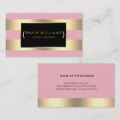 Carte De Visite Gold Faux Foil Web Computer Professionnel Élégant (Devant / Derrière)