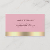 Carte De Visite Gold Faux Foil Web Computer Professionnel Élégant (Dos)