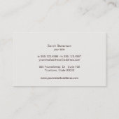 Carte De Visite Gold FAUX Sequins Suede Look Beauté & mode chic (Dos)