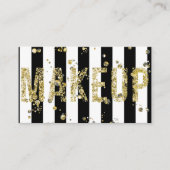 Carte De Visite Gold Flakes Parties scintillant Glam Minimal Beaut (Devant)