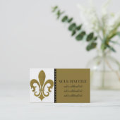 Carte De Visite Gold Fleur De Lis (Debout devant)