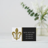 Carte De Visite Gold Fleur De Lis (Debout devant)