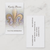 Carte de visite Gold Fleur de Lis (Devant / Derrière)