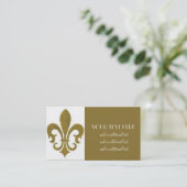 Carte De Visite Gold Fleur De Lis (Debout devant)
