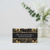 Carte De Visite Gold Floral (Debout devant)