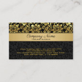 Carte de visite Gold Floral Damques (Dos)