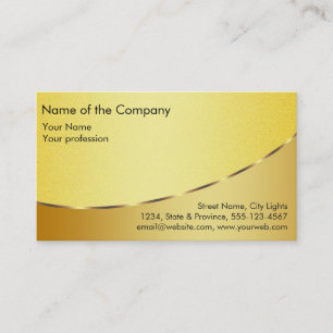 Carte De Visite Gold Foil Elegant Retro Services financiers