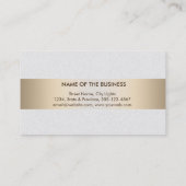 Carte De Visite Gold Foil Faux blanc Web Computer Financial (Dos)