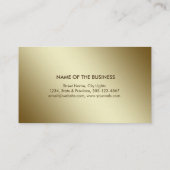 Carte De Visite Gold Foil Faux Web Modern Computer Financial (Dos)