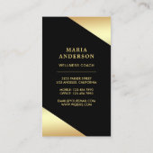 Carte De Visite Gold Foil Stars Confetti Gold Dragonfly (Dos)