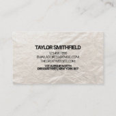 Carte De Visite Gold Foil tendance (Dos)