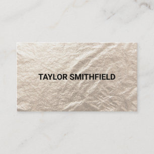 Carte De Visite Gold Foil tendance