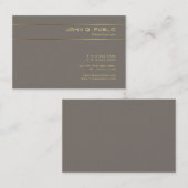 Carte De Visite Gold Font Charming Modèle Pearl Luxe Moderne (Devant / Derrière)