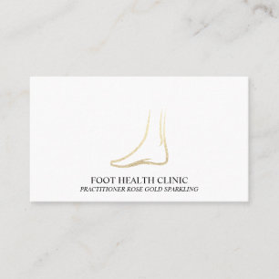 Carte De Visite Gold Foot Care Podiatry Praticien Docteur