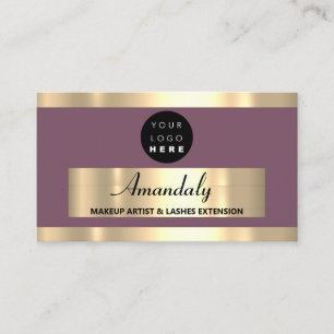 Carte De Visite Gold Frame Mode Beauté Shop élégant