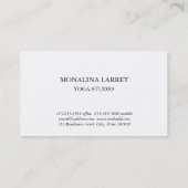 Carte De Visite Gold Ganesh Indian God Yoga Studio (Dos)