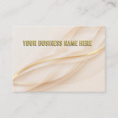 Carte De Visite Gold glam abstrait glamour professionnel code QR (Devant)