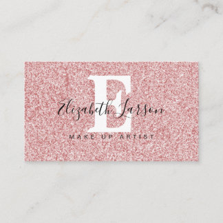 Carte De Visite Gold Glitter Makeup Artist Hair Salon Loyalty Card